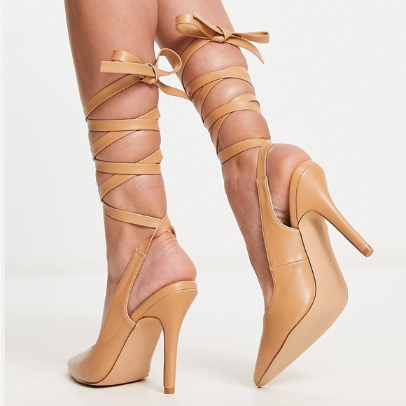 RAID LONDON heels with ankle tie - Picture 4 of 5